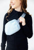 Light Blue Fleece Belt Bag