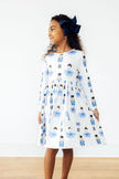 Waltz of the Snowflakes L/S Pocket Twirl Dress