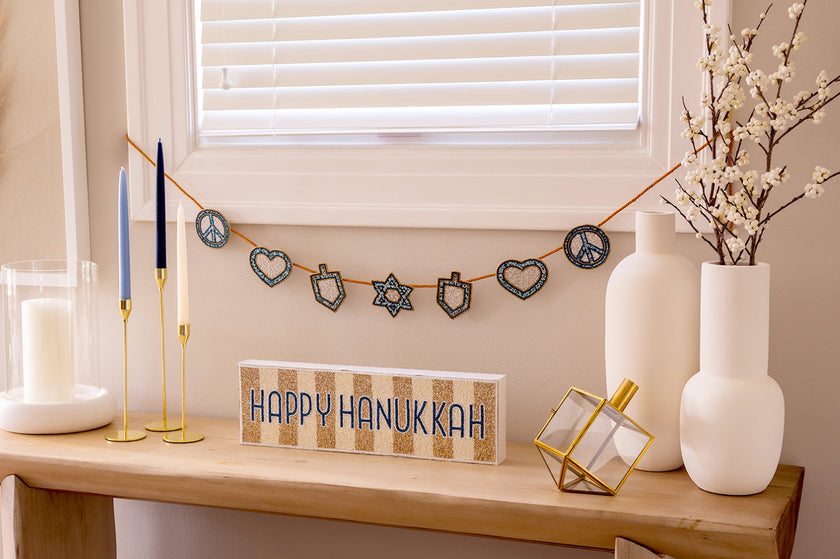 Peace, Love & Dreidel Garland - Final Few!