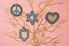 Peace, Love, Dreidel Ornament Set