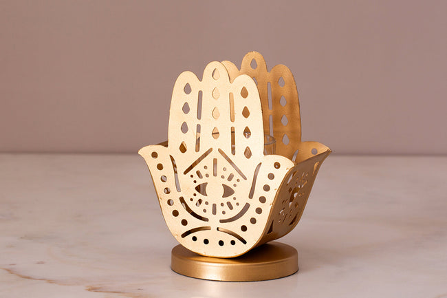 Hamsa Candle Holder