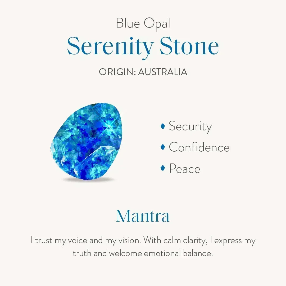 Prophetic Soul Lab Blue Opal Evil Eye Ring