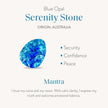 Calming Energy Lab Blue Opal Heart Silver Necklace