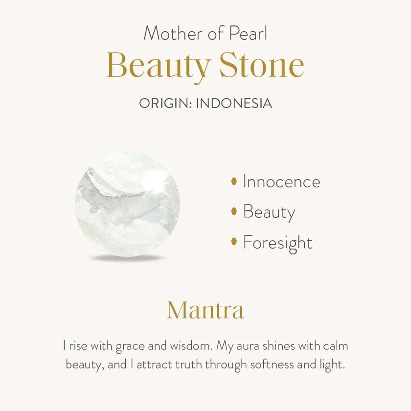 Success Enhancer Evil Eye Mother of Pearl Ring