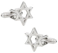 Star of David Cufflinks Silver for Chanukah