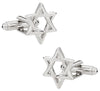 Star of David Cufflinks Silver for Chanukah