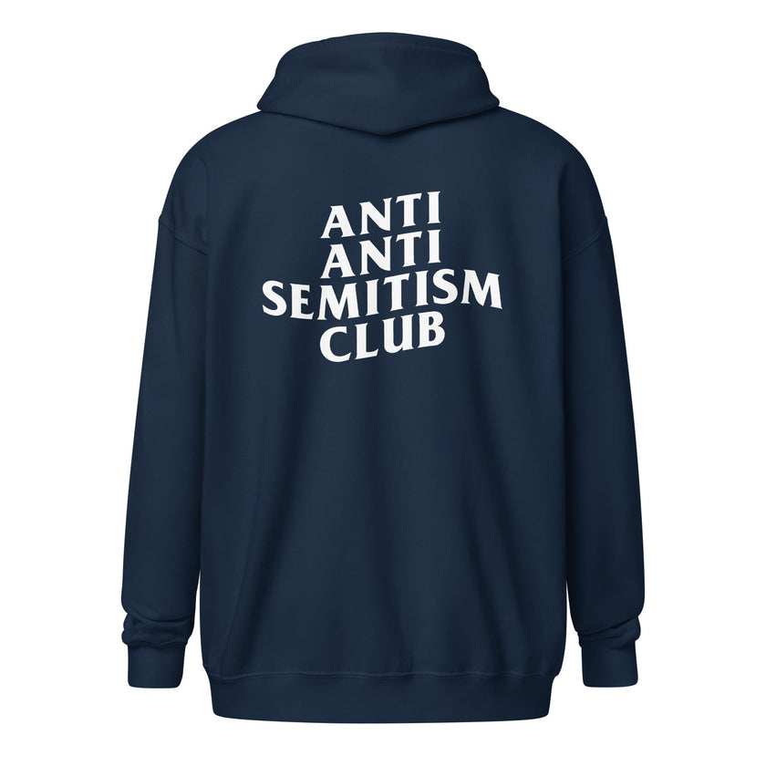 Anti-Antisemitism Club Unisex Full-Zip Hoodie