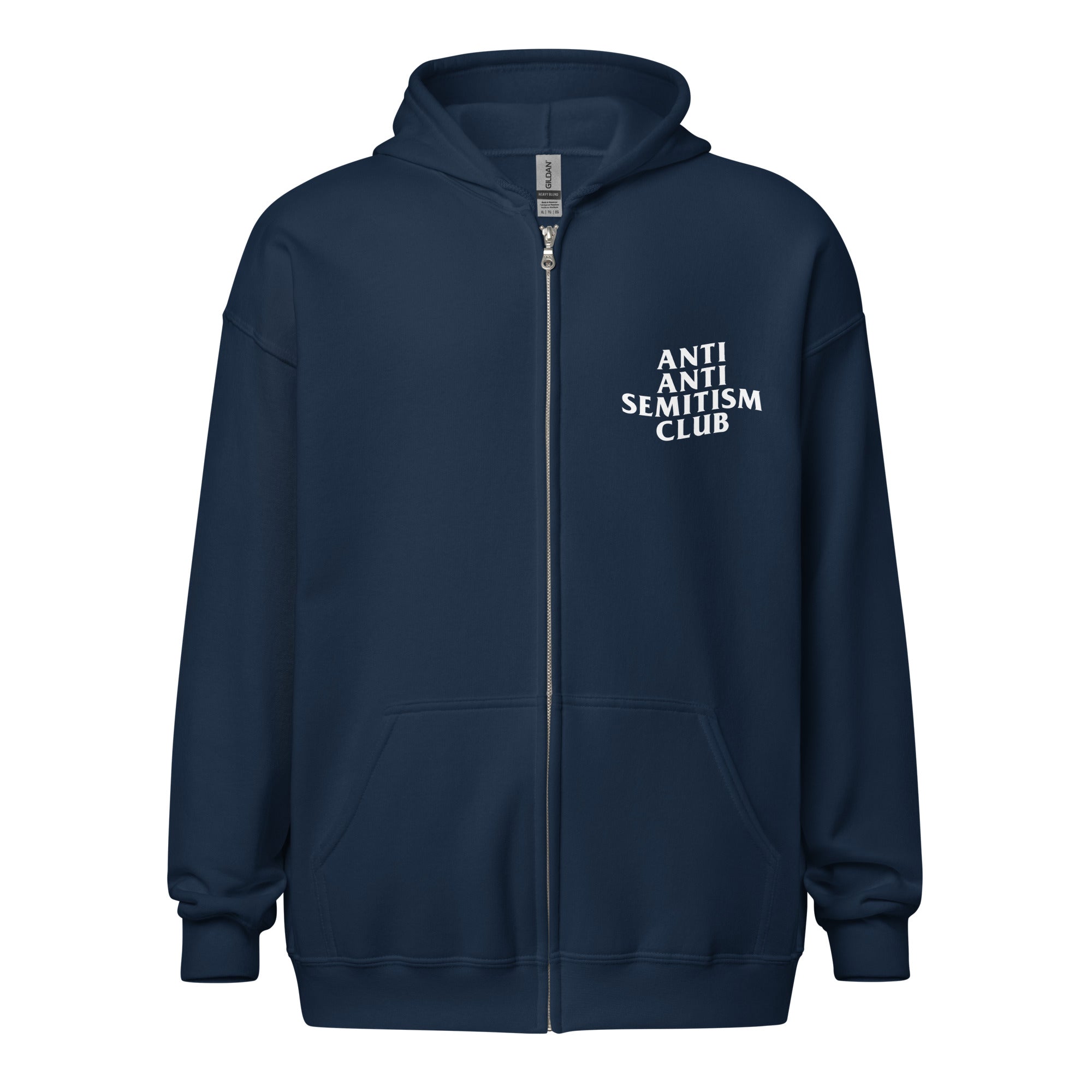 Anti-Antisemitism Club Unisex Full-Zip Hoodie