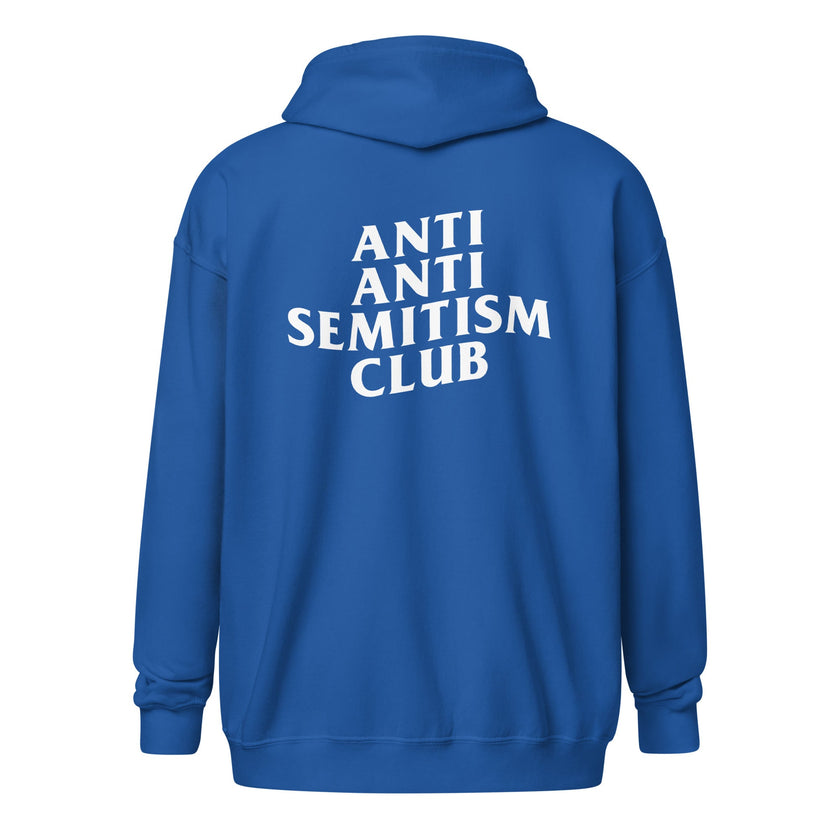 Anti-Antisemitism Club Unisex Full-Zip Hoodie