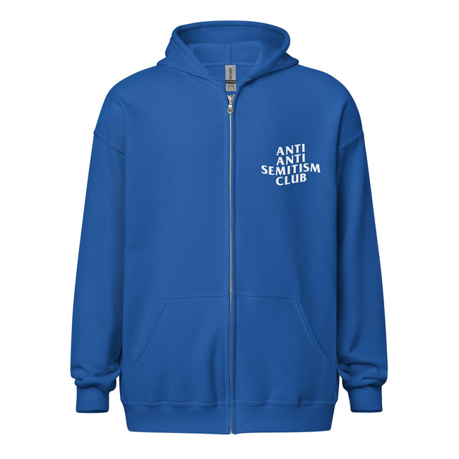 Anti-Antisemitism Club Unisex Full-Zip Hoodie