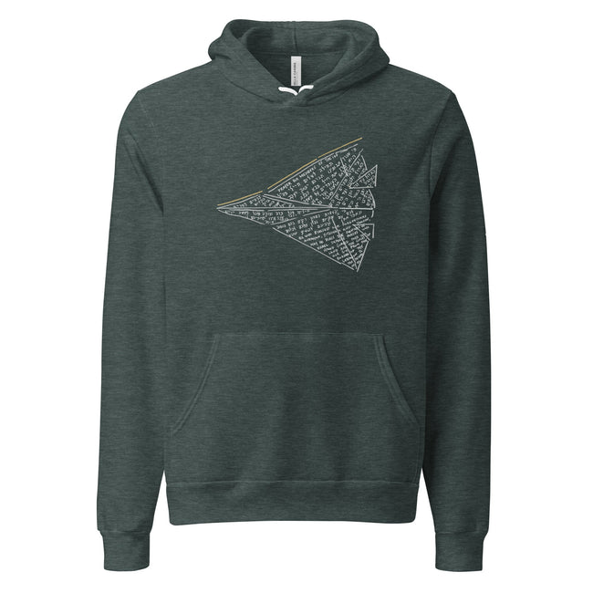 Paper Airplane Prayer for the IDF Lightweight Hoodie