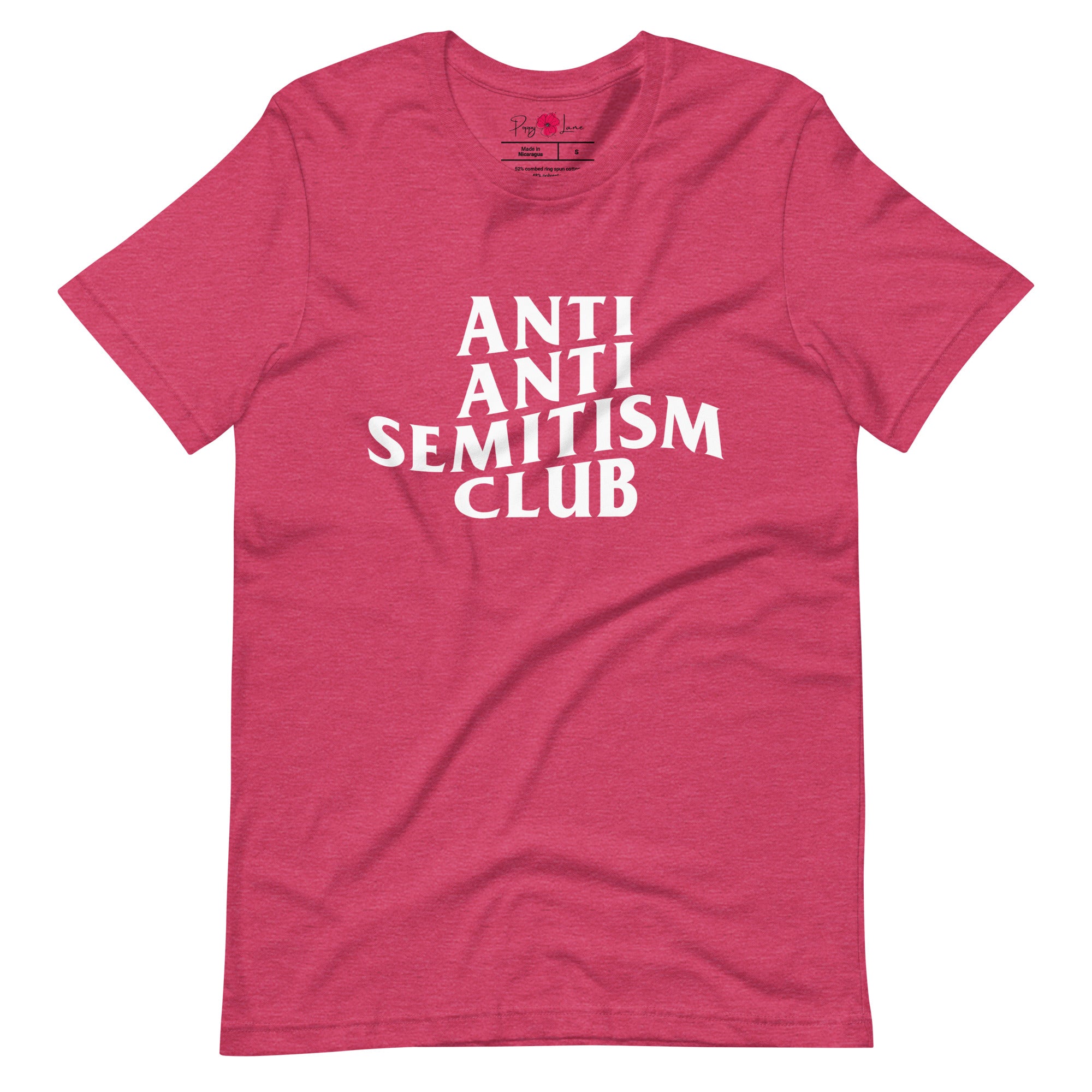 Anti-Antisemitism Club Unisex Short Sleeve Tee