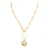 Zoe Lion Medallion Lariat