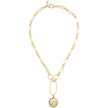 Zoe Lion Medallion Lariat