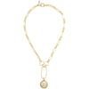 Zoe Lion Medallion Lariat